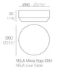 VONDOM VELA RGB LED ROUND COFFEE TABLE Ø80