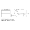 VONDOM FAZ LED RGB SECTIONAL SOFA ARMLESS