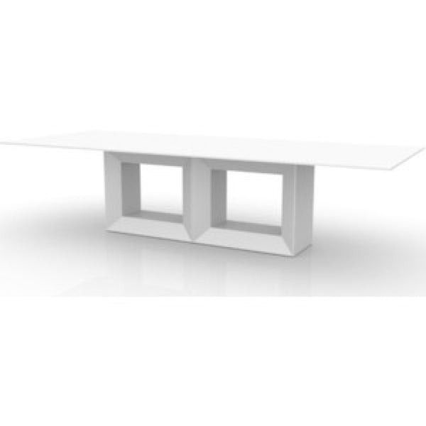 VONDOM VELA TABLE XL WITH SOLID WHITE TABLE TOP 300