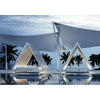 VONDOM FRAME VINEYARD ILLUMINATED DAYBED WITH WOVEN ROOF TOP